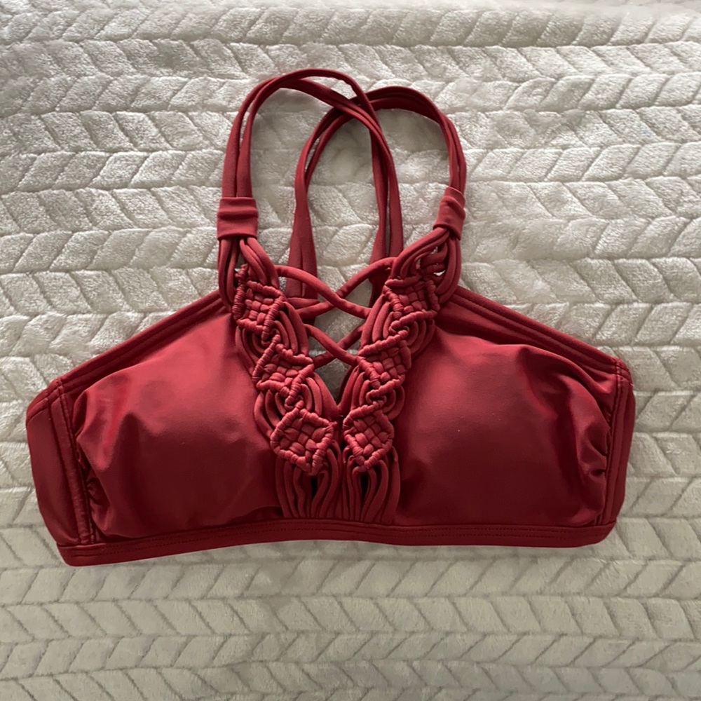 Maroon girls bikini top size M